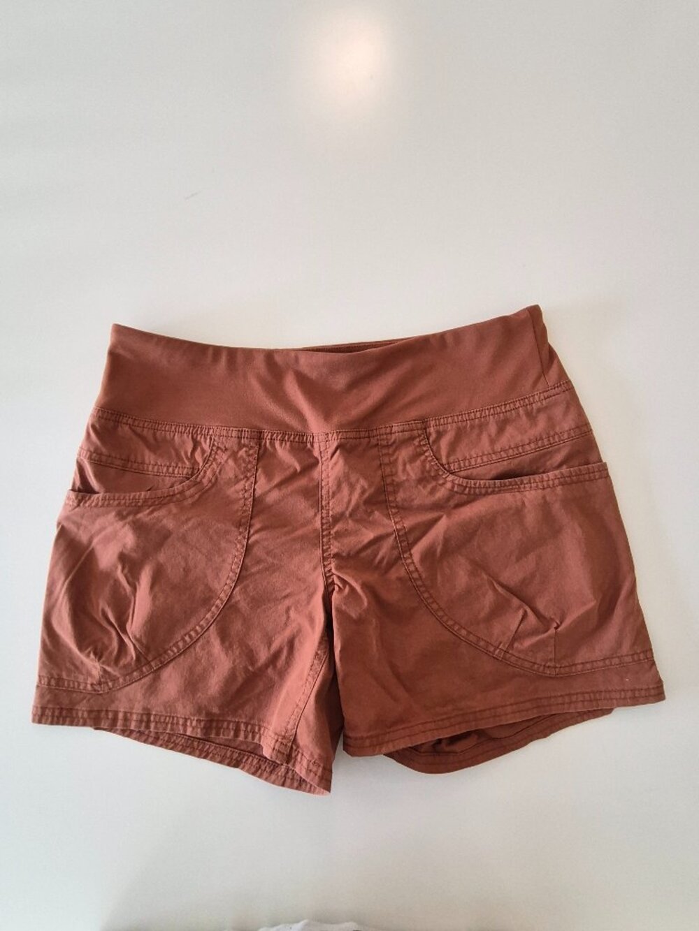 prAna Kanab Shorts Womens M Organic Cotton Stretch Climbing Hiking Outdoor